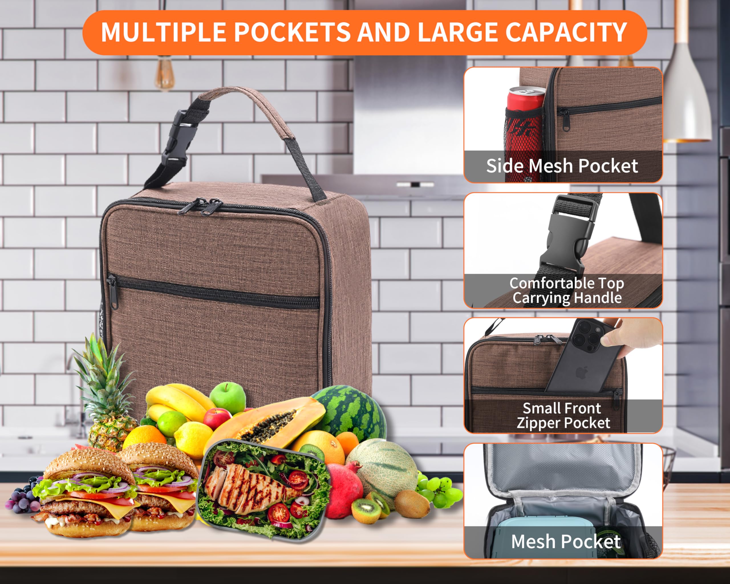 ZM-YOUTOO waterproof lunch bag easy to clean after outings