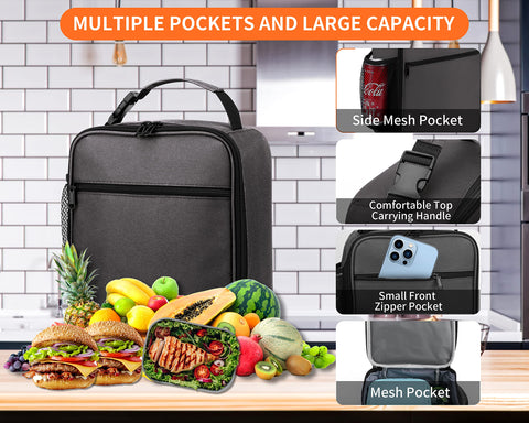 ZM-YOUTOO insulated interior keeps meals cool during commutes.