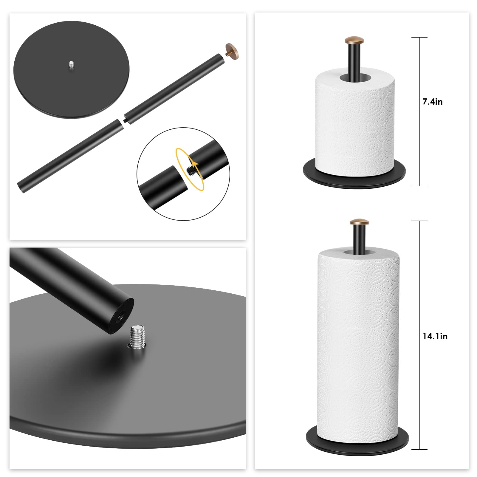 ZMGNND holds three rolls, keeping towels easily accessible