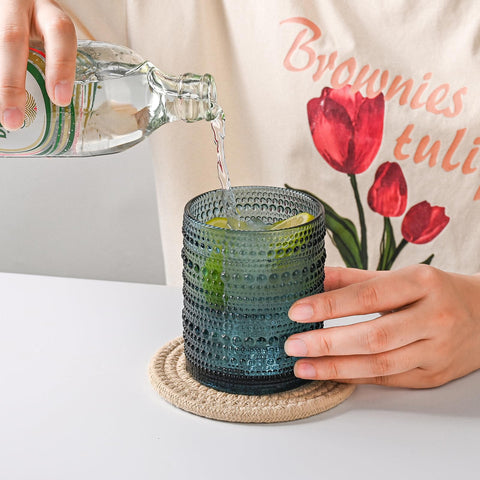 ZMOWIPDL 12-ounce dishwasher-safe glass, easy to clean.