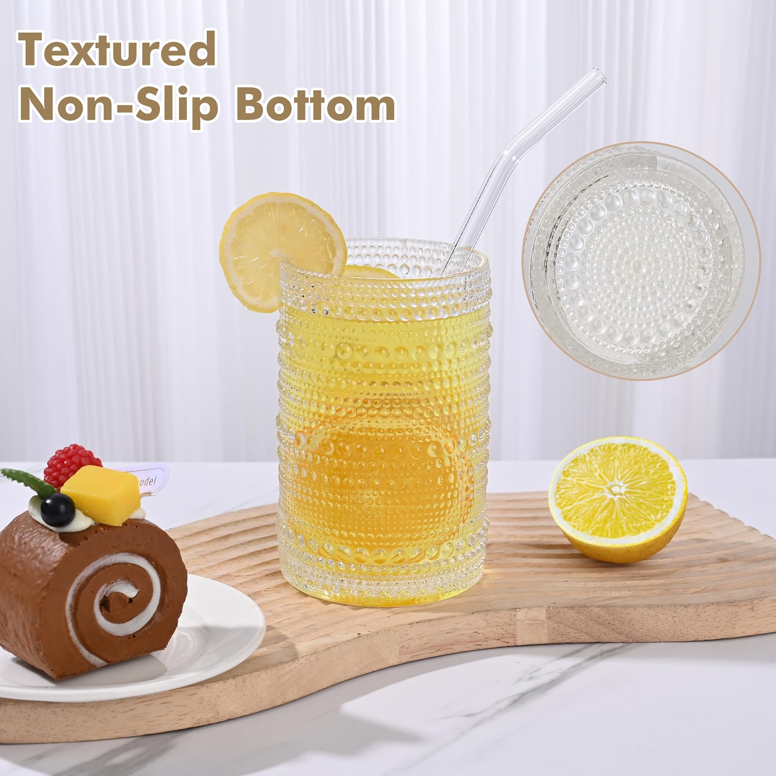 ZMOWIPDL glass straws set for eco-friendly sipping.
