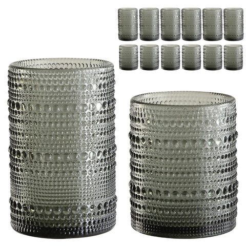 ZMOWIPDL vintage hobnail 12oz glass with comfortable grip for everyday beverages