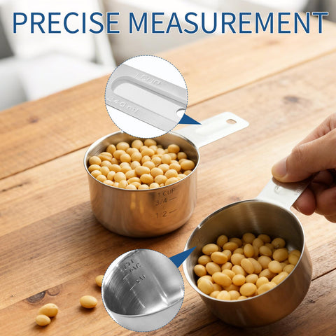 Ergonomic handle design supports steady scooping for wet or dry ingredients