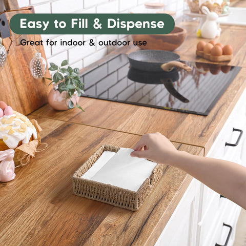 ZMZKKLL napkin holder fits luncheon and dinner napkins.