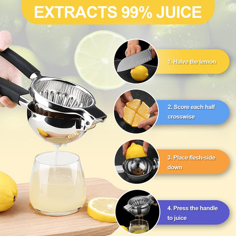 ZNCZHZN wide-chamber lemon press suitable for large citrus