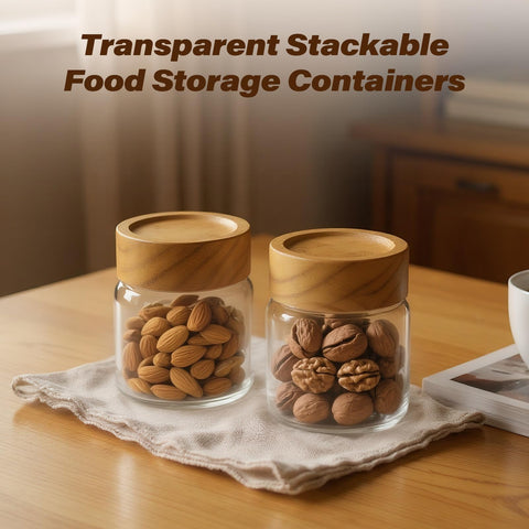 Zoaiirte clear glass lets you identify contents at a glance.