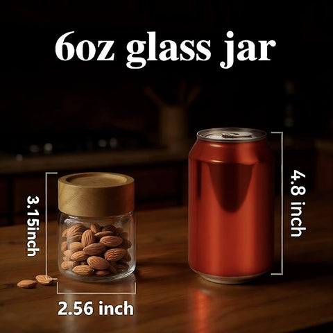 Zoaiirte clear jars ideal for overnight oats and meal prep on busy mornings.