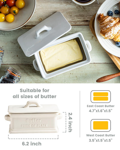 Zoeeker ceramic butter keeper showcases elegant design for modern kitchens
