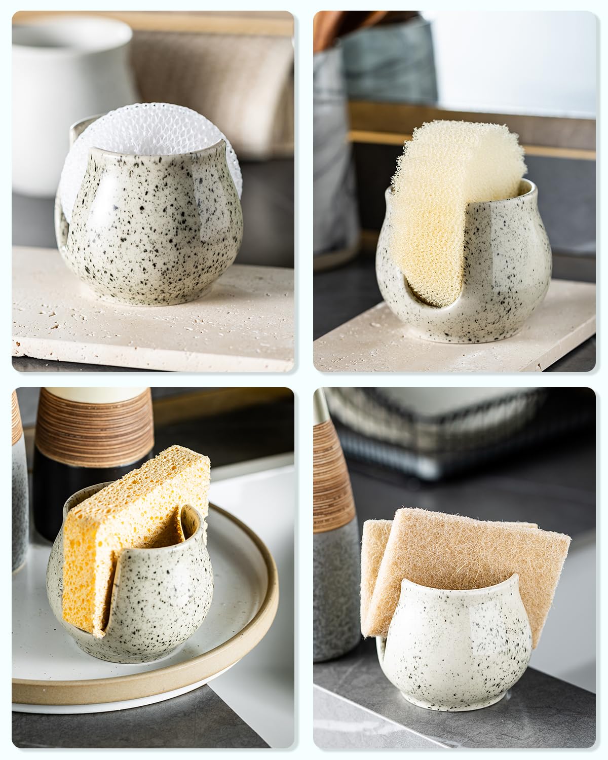 Zoeeker sponge holder dimensions fit most standard sponges for easy pairing.