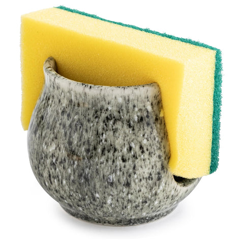 Zoeeker ceramic sponge holder keeps sink area tidy and accessible
