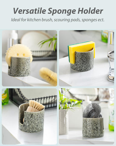 Zoeeker compact sink caddy maximizes space on busy kitchen counters