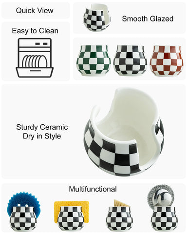 Zoeeker Compact Sponge Holder fits sponges and small items neatly