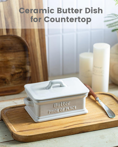 Zoeeker large butter keeper fits both soft and firm butter