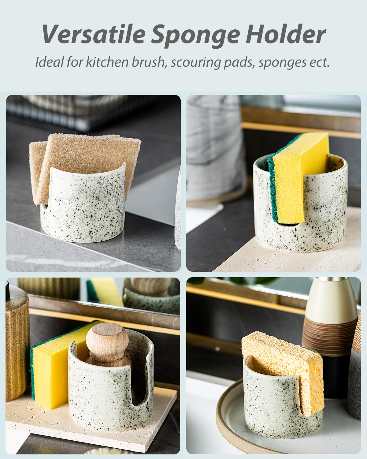 Zoeeker sink caddy with compact design saves space during dishwashing.