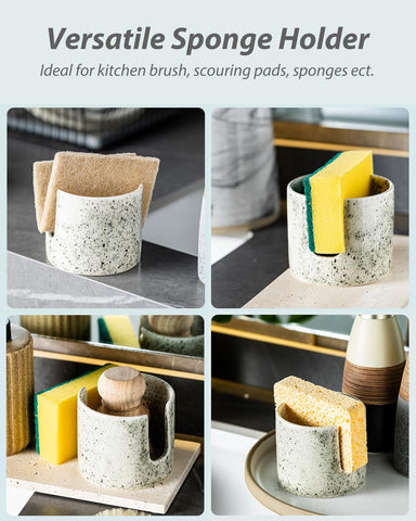 Zoeeker sink caddy with compact design saves space during dishwashing.