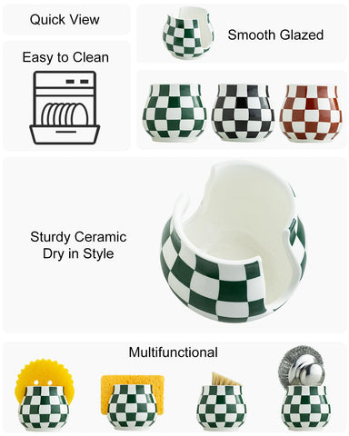 Zoeeker sponge drying stand helps keep counters cleaner.