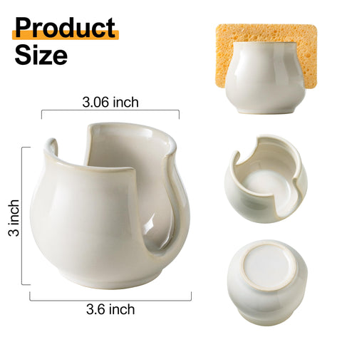 Non-slip base of Zoeeker sponge holder prevents slips on busy counters.