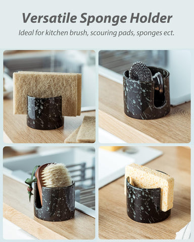 Zoeeker sponge holder scrub-sponge-storage organizes small essentials