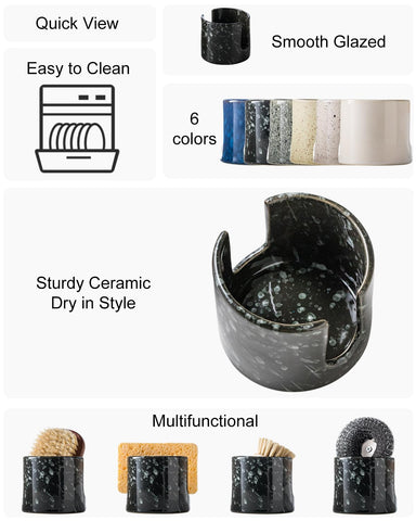 Zoeeker sponge holder sink caddy keeps sponges within reach