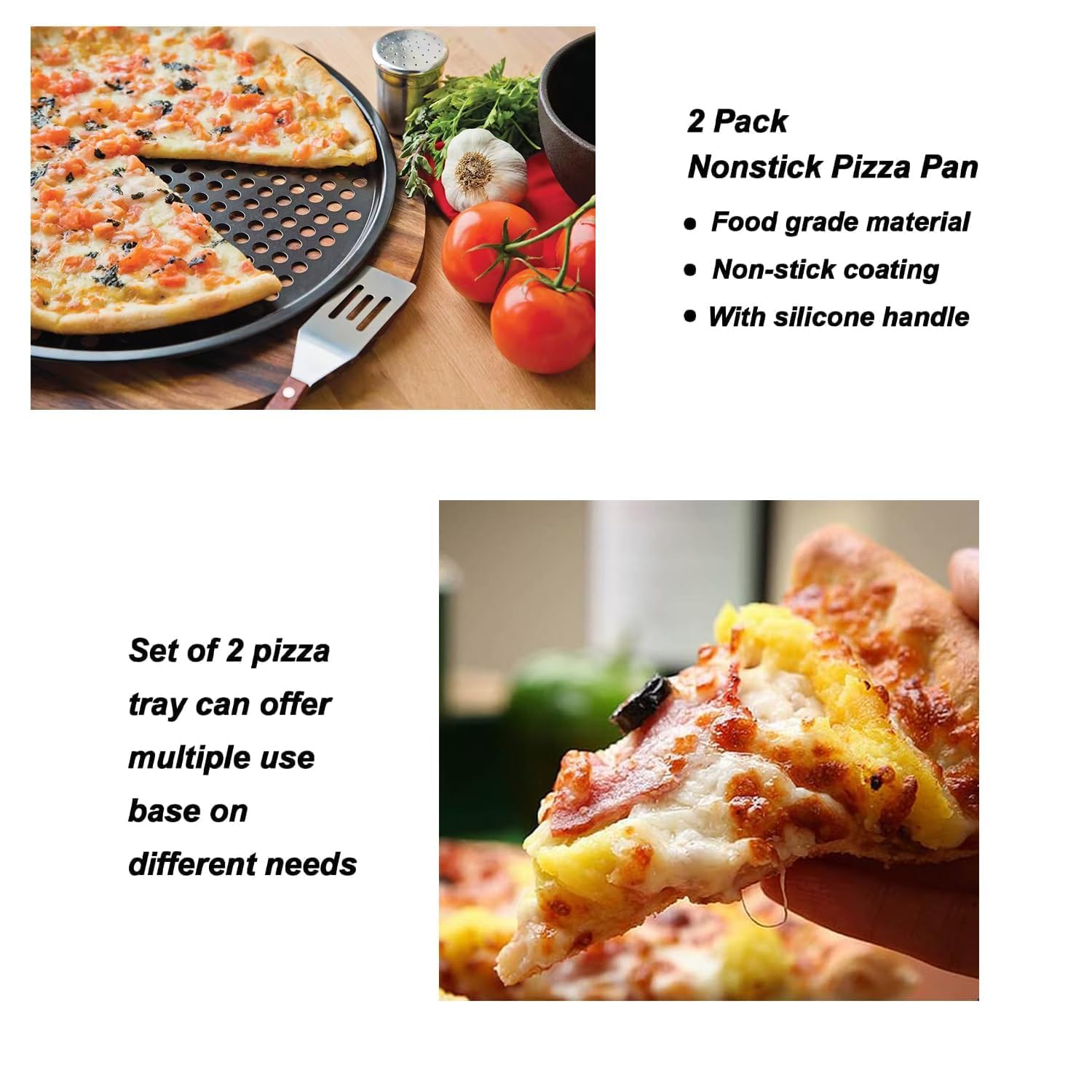 ZOEHROWS carbon steel pan: durable heat conductor for pizzas and more.