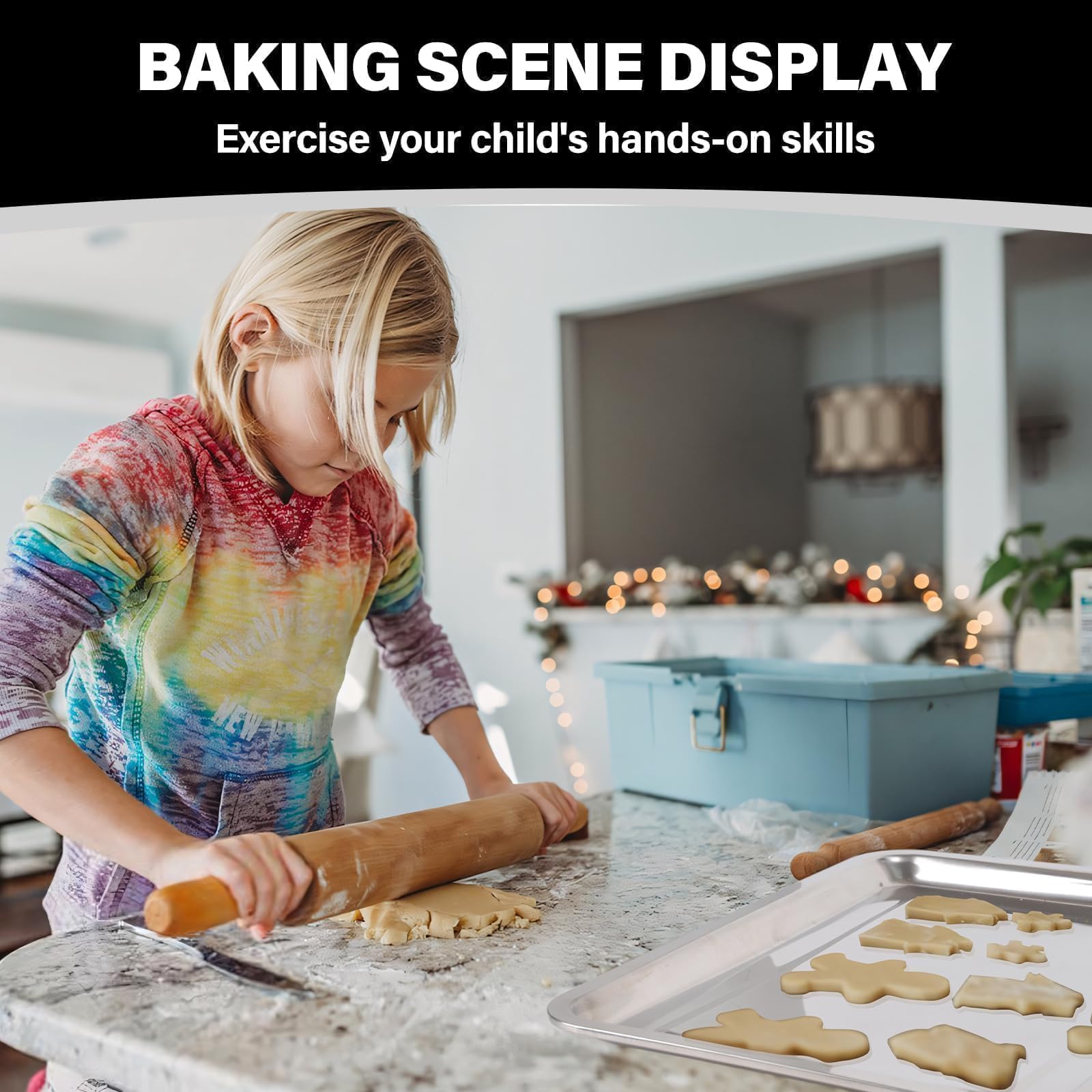 ZOEHROWS stackable baking sheets save cabinet space for easy storage.