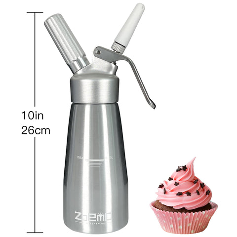 ZOEMO whipper head with decorating tips for versatile designs