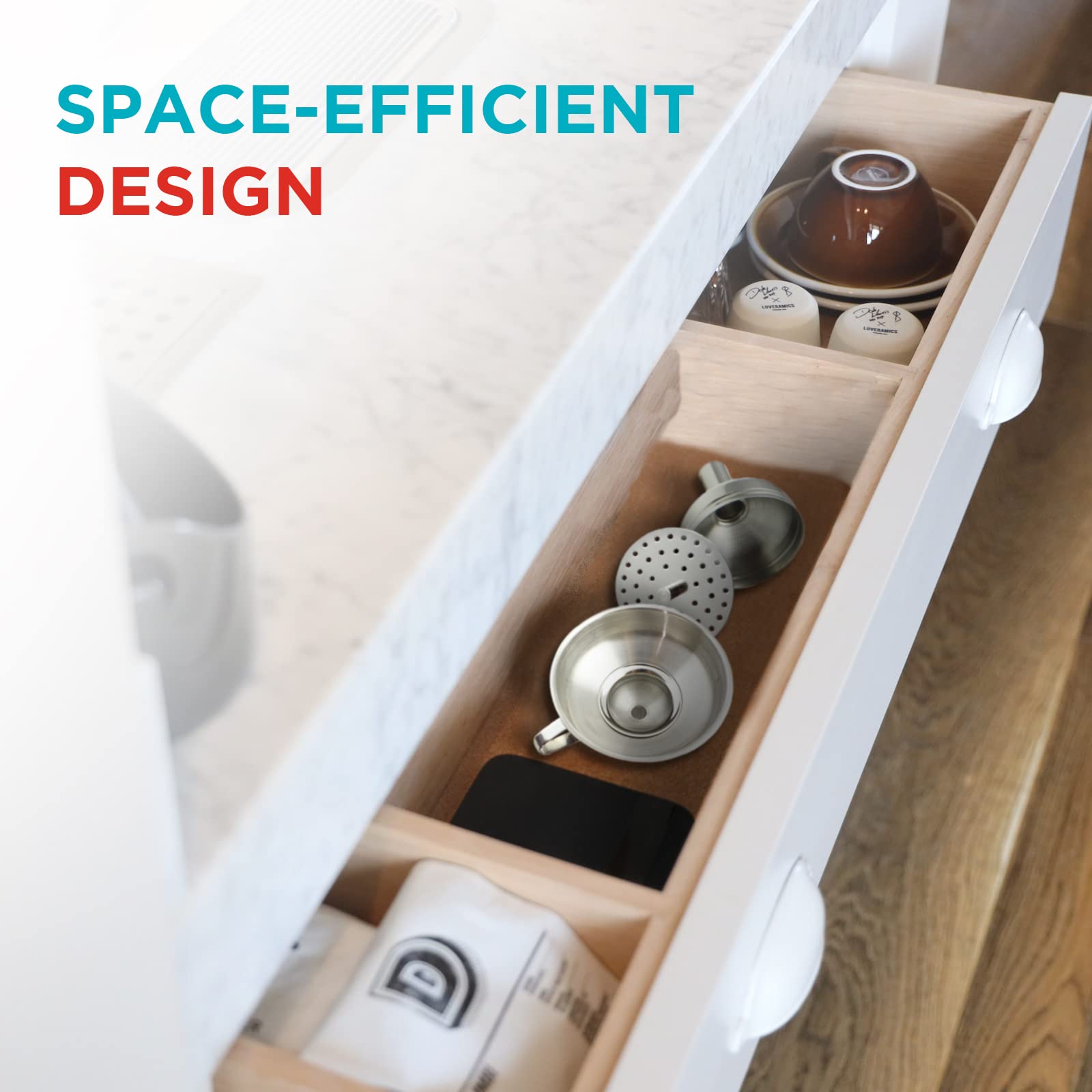 Zoie + Chloe 3-in-1 funnel set versatile for pouring, filtering, and straining.