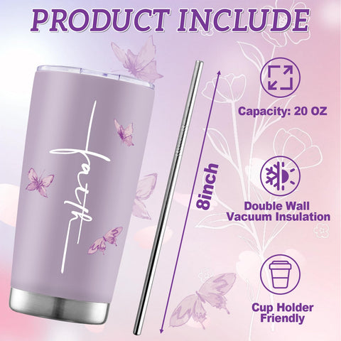 Zoiiwa purple design You Are tumbler highlights inspirational style and faith.