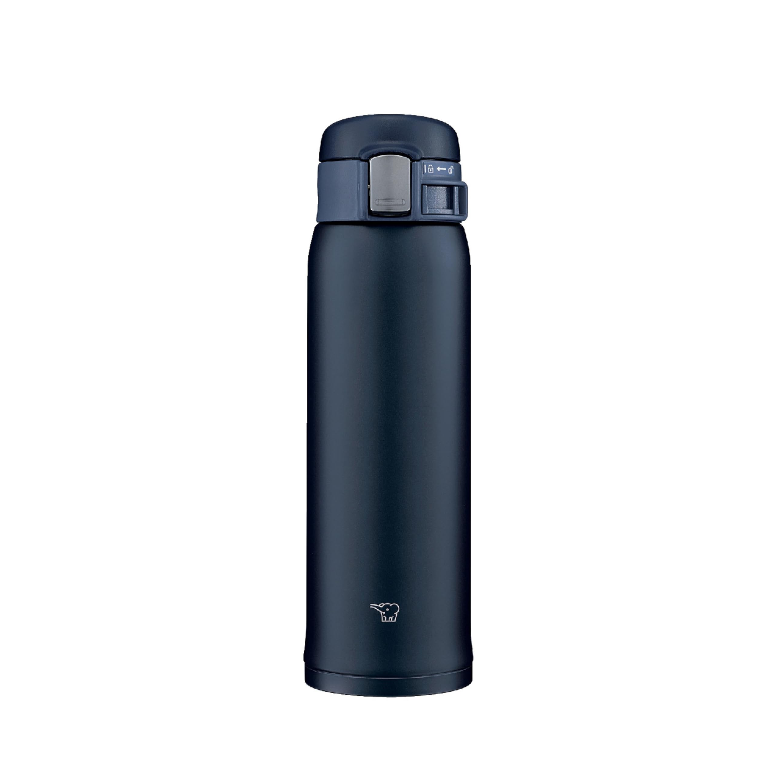 Zojirushi direct drinking mug with one touch open for quick access.