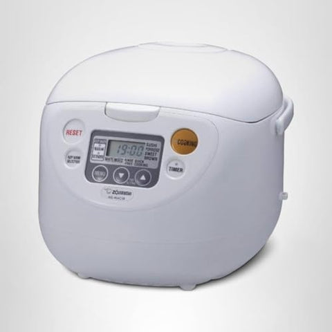 Zojirushi Micom 10-cup rice cooker delayed timer display helps plan meals