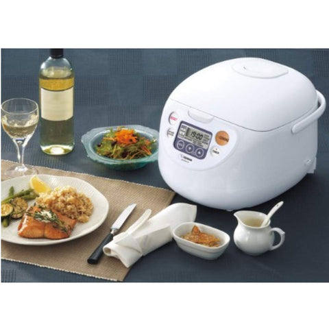 Zojirushi Micom 10-cup rice cooker keep-warm feature preserves rice texture