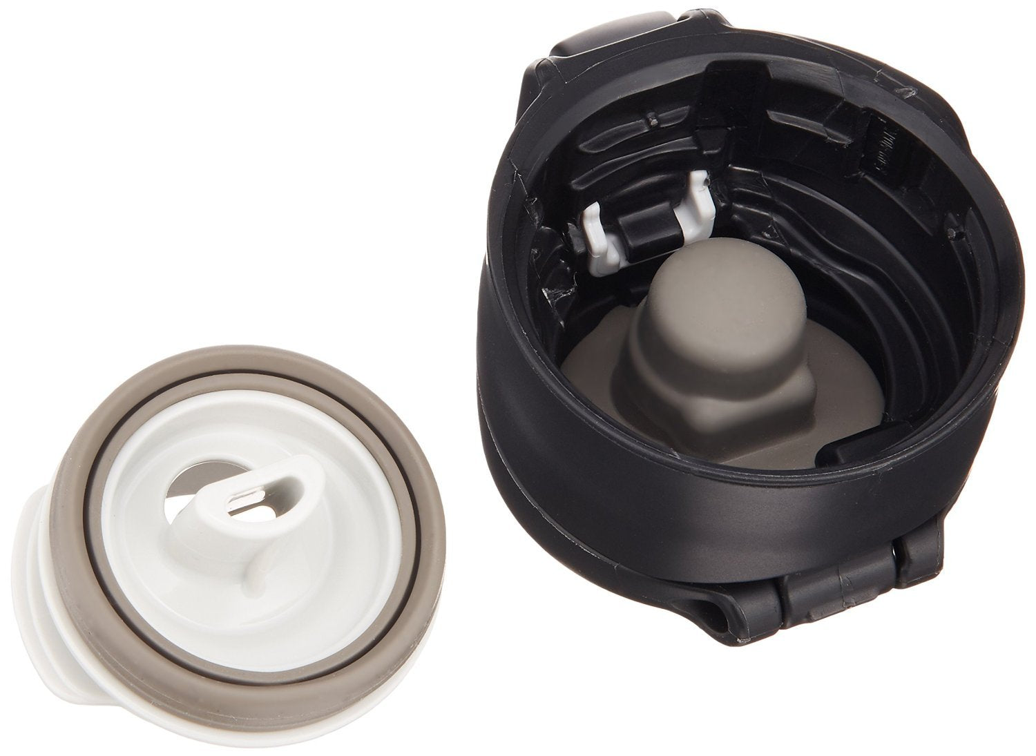 Zojirushi safety pictograph lock prevents accidental lid opening during travel.