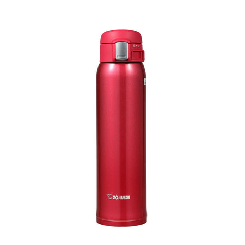 Zojirushi SM-SA60RW exterior in clear red, ideal for daily commuting.