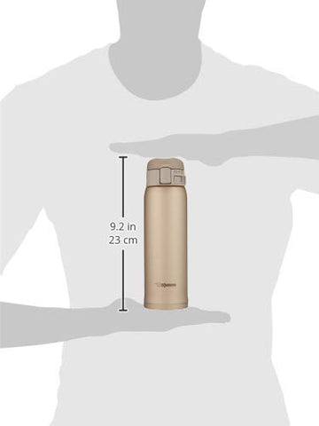 Beige gold finish showcased in side view.