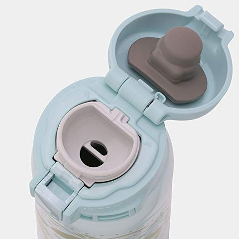 Zojirushi lid-open view emphasizes smooth pour from mouthpiece