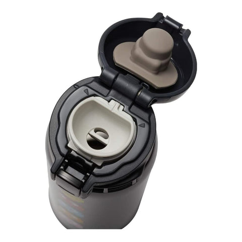 Inside view reveals nonstick coating for easy cleaning after beverages