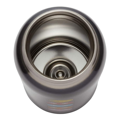 Close-up of flip-open lid with safety lock prevents accidental openings