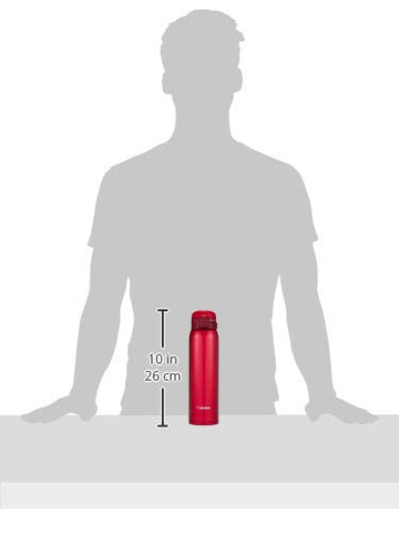 Zojirushi Garnet Red mug cupholder-friendly for car trips.