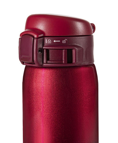 Zojirushi Garnet Red mug mouthpiece for smooth beverage flow.