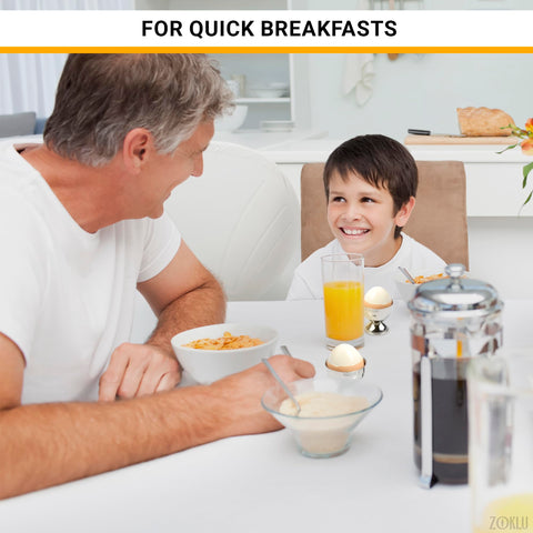 ZOKLU multi-function egg set enabling versatile morning prep.