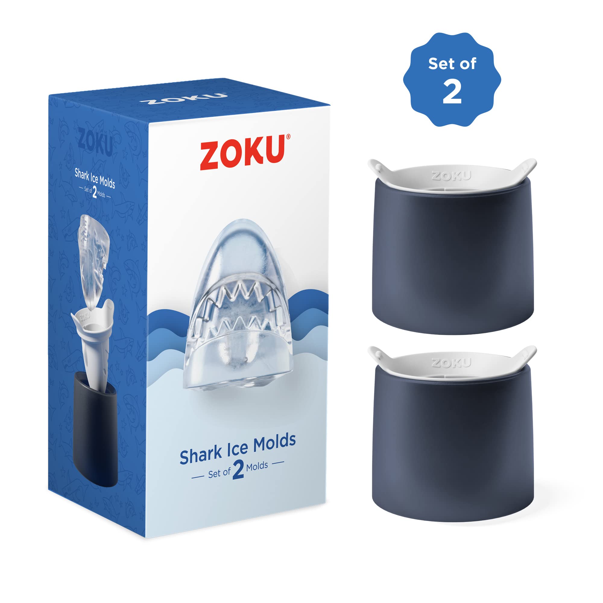 BPA-free ZOKU shark mold for safe creative freezing