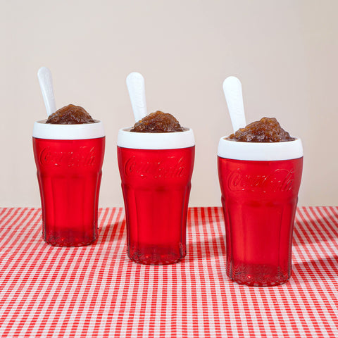 ZOKU Coca-Cola Float & Slushie Maker serves a single serving in a compact cup