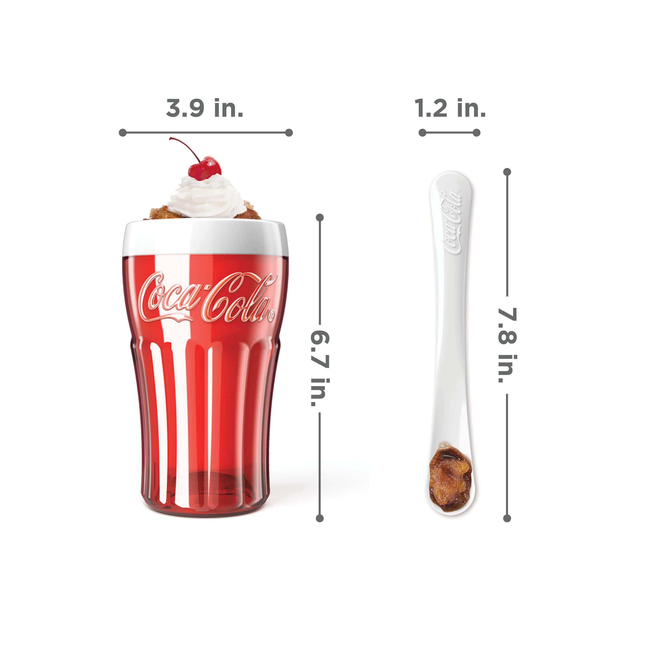 ZOKU slush spoon in action for smooth, even mixing and scraping
