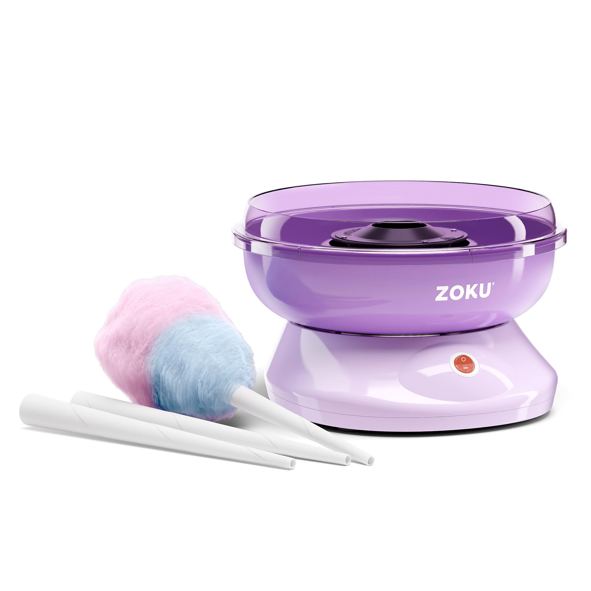 ZOKU Cotton Candy Maker top view, compact design ideal for kitchen counters.