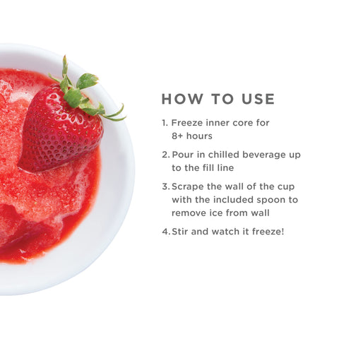 ZOKU Original slush-freeze-process shines on countertops for fast, shareable treats.