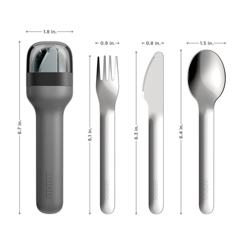 ZOKU nest in hygienic case keeps utensils organized and easy to access