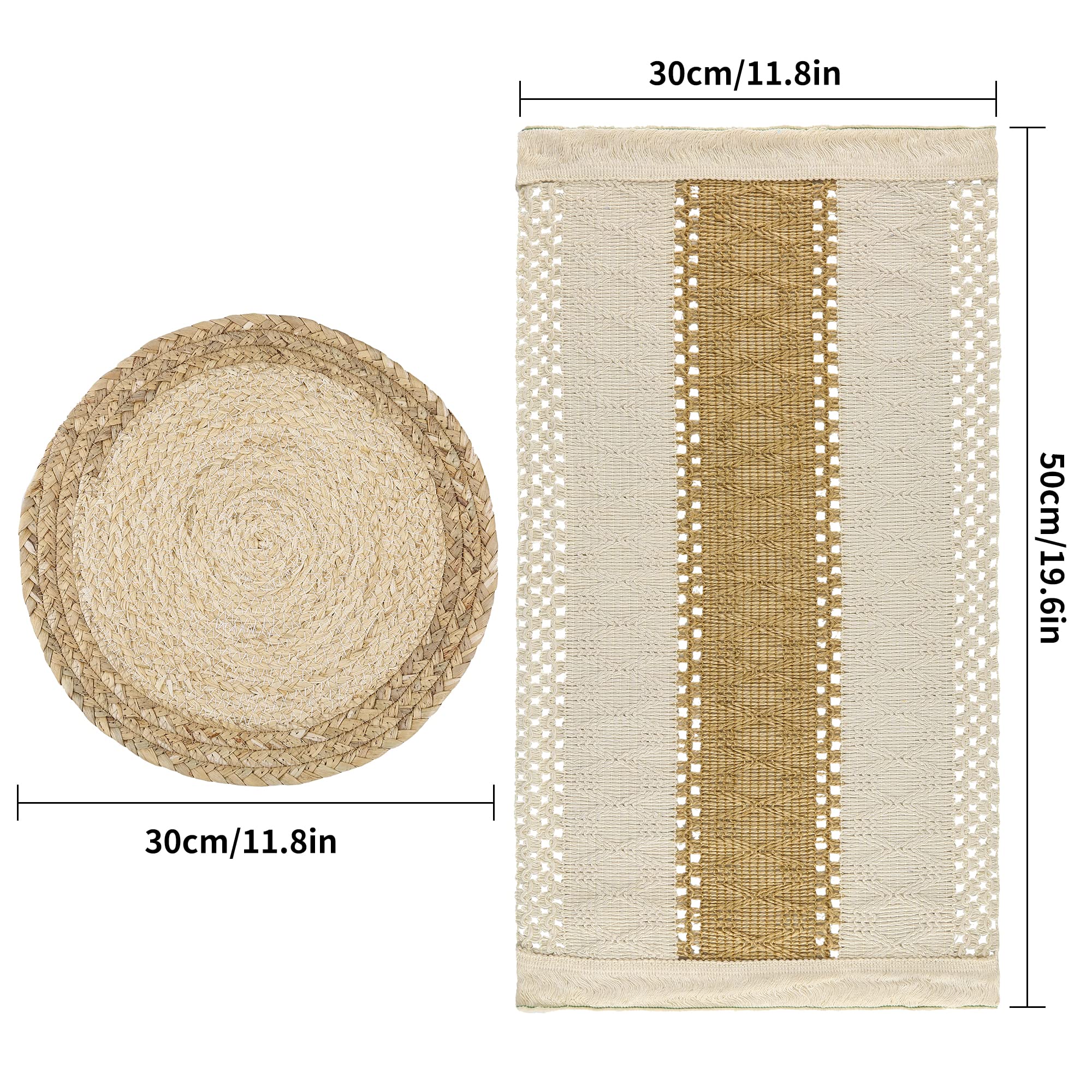 Zology placemats non-slip and heat-resistant design; surface protection.