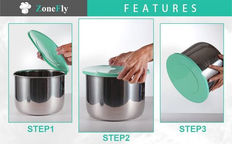 ZoneFly multi-model compatibility showing a versatile 8 qt lid.