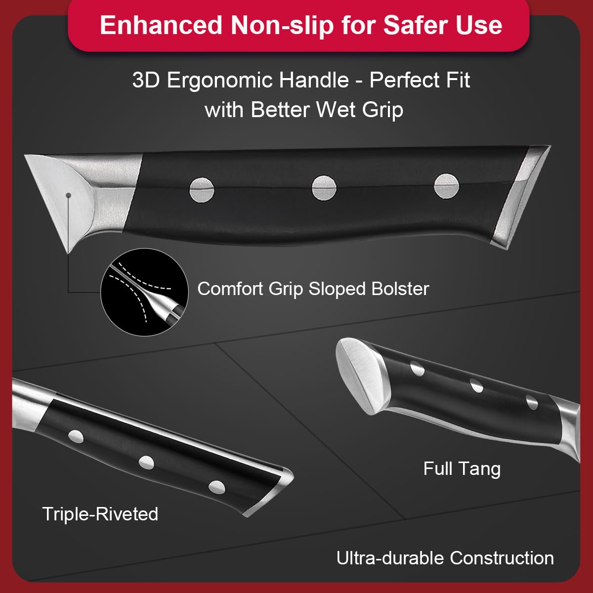Zongchuan full tang balance provides even weight distribution for control