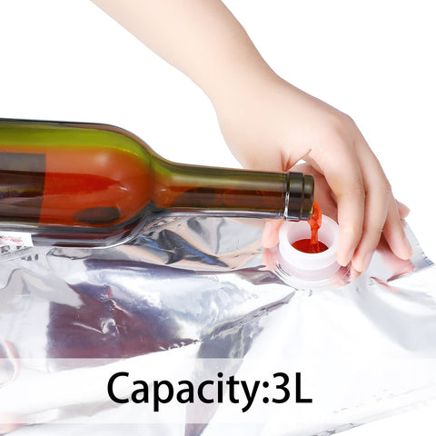 Zonon aluminum foil wine bladder ready for reuse and durable transport